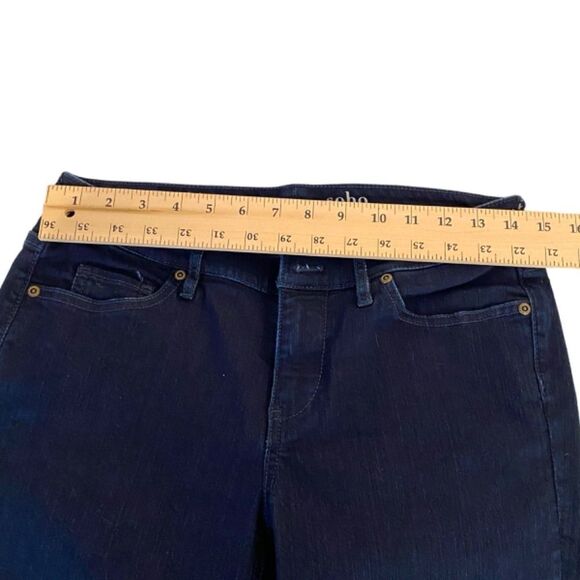 1417w Soho Jeans Curvy Crop Size 6 Dark Wash 5 Pocket New - Picture 4 of 9